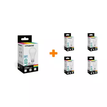 Набор светодиодных лампочек Polaroid 220V A110 28W 6500K E27 2400lm, 5шт