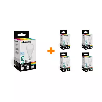 Набор светодиодных лампочек Polaroid 220V A110 30W 6500K E27 2410lm, 5шт