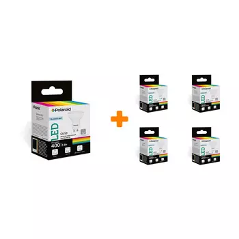 Набор светодиодных лампочек Polaroid 220V GU10 5W 6500K GU10 400lm, 5шт