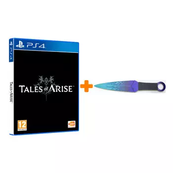 Набор Tales of Arise [PS4, русские субтитры] + Оружие игровое нож Кунай 2 Холодное пламя деревянный