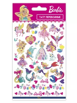 Набор татуировок переводных Барби 4