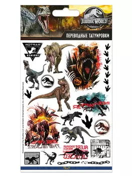 Набор татуировок переводных Парк Юрского периода 4 (110х200)