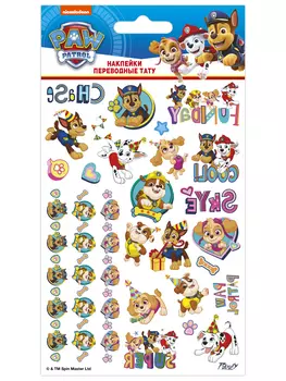 Набор татуировок переводных Щенячий патруль 1 (110х200)