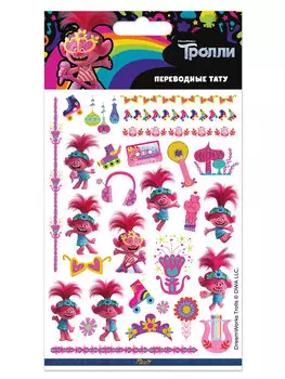Набор татуировок переводных Тролли 2 (110х200)