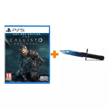 Набор The Callisto Protocol. Day One Edition [PS5, русские субтитры] + Оружие игровое штык-нож М9 Байонет 2 Драгон Гласс деревянный