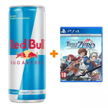 Набор The Legend of Heroes: Trails from Zero. Deluxe Edition [PS4, английская версия] + Напиток энергетический Red Bull Без сахара 250мл