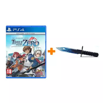Набор The Legend of Heroes: Trails from Zero. Deluxe Edition [PS4, английская версия] + Оружие игровое штык-нож М9 Байонет 2 Драгон Гласс деревянный