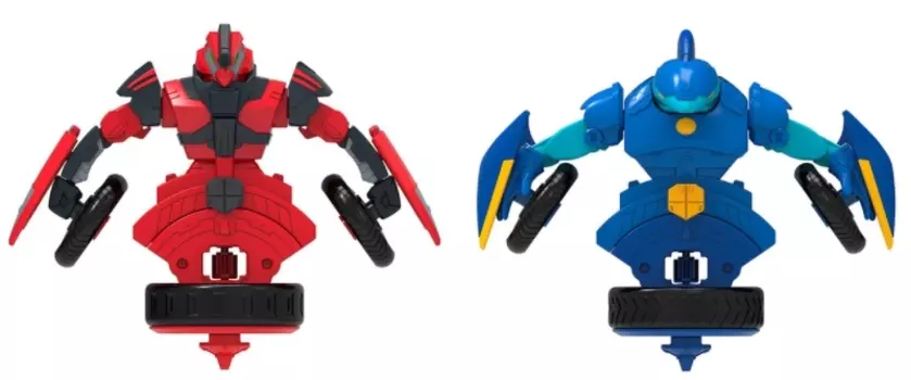 Набор волчков-трансформеров Spin Racers: Саблезуб & Хитрец 2в1 (с аксессуарами)