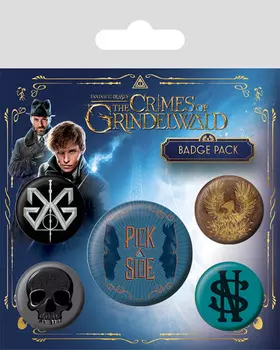 Набор значков Fantastic Beasts: The Crimes Of Grindelwald 5-Pack