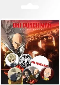 Набор значков One Punch Man Mix
