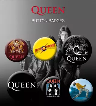 Набор значков Queen: Mix Bravado