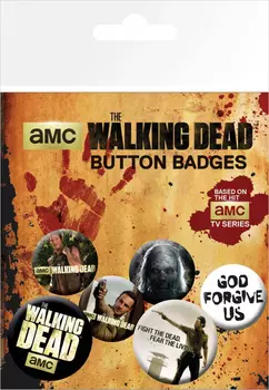Набор значков The Walking Dead