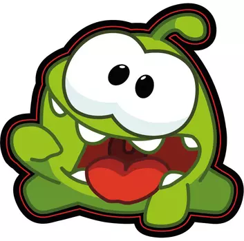 Наклейка-патч для одежды Ам Ням 2