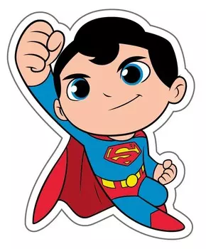 Наклейка-патч для одежды DC Super Friends: Супермен 1