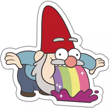 Наклейка-патч для одежды Гравити Фолз: Гном 2