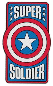 Наклейка-патч для одежды Капитан Америка 1