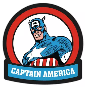 Наклейка-патч для одежды Капитан Америка 2
