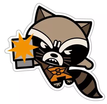 Наклейка-патч для одежды Ракета Kawaii 1