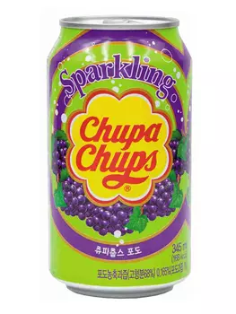 Напиток газированный Chupa Chups: Вкус винограда (345мл)