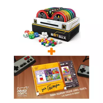 Настольная игра 8Bit Box + Шоколад Кэт 12 Для геймера 60г Набор