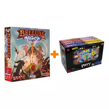Настольная игра Bellum Magica Тёмные лорды + Конструктор Huggy Wuggy 33 детали Набор