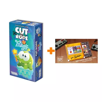 Настольная игра Cut The Rope Magic Карточная арт.1675 + Шоколад Кэт 12 Для геймера 60г Набор