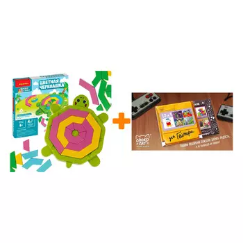 Настольная игра Цветная черепашка + Шоколад Кэт 12 Для геймера 60г Набор