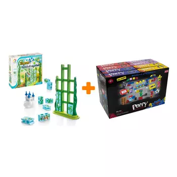 Настольная игра Джек и бобовый стебель + Конструктор Huggy Wuggy 33 детали Набор