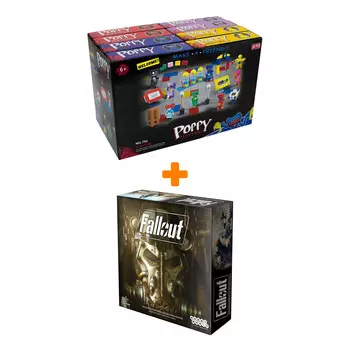 Настольная игра Fallout + Конструктор Huggy Wuggy 33 детали Набор