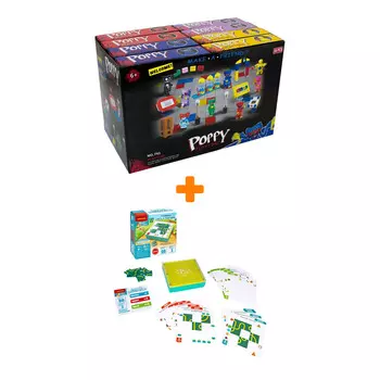 Настольная игра-головоломка Тропинки Путь к разгадке БондиЛогика + Конструктор Huggy Wuggy 33 детали Набор