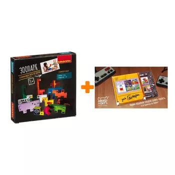 Настольная игра-головоломка Зоопарк + Шоколад Кэт 12 Для геймера 60г Набор