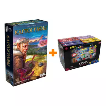 Настольная игра Картографы арт. 915214 + Конструктор Huggy Wuggy 33 детали Набор