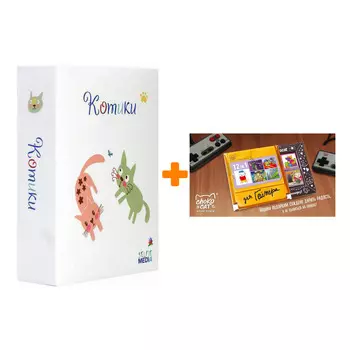 Настольная игра Котики + Шоколад Кэт 12 Для геймера 60г Набор