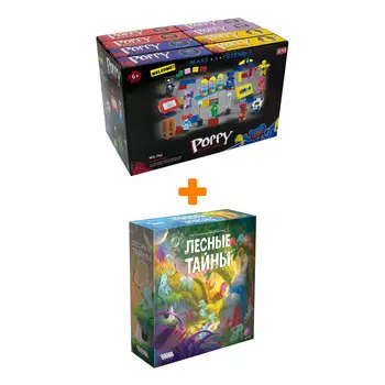 Настольная игра Лесные тайны арт. 915443 + Конструктор Huggy Wuggy 33 детали Набор