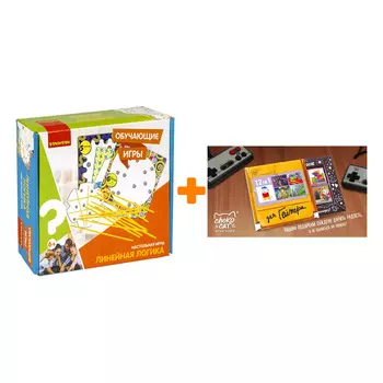 Настольная игра Линейная логика + Шоколад Кэт 12 Для геймера 60г Набор