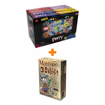 Настольная игра Манчкин Зомби, арт.1001 + Конструктор Huggy Wuggy 33 детали Набор