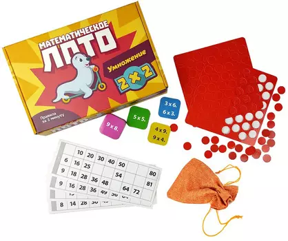 Настольная игра Математическое лото: Таблица умножения