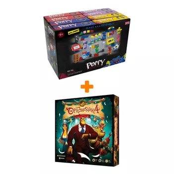 Настольная игра Оркономика арт. Э005 + Конструктор Huggy Wuggy 33 детали Набор