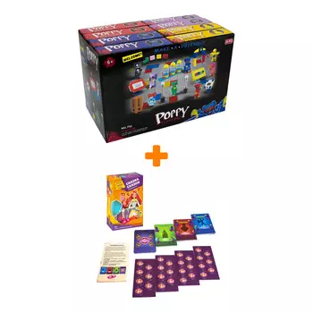 Настольная игра Сказка сказок Играй Думай Учись + Конструктор Huggy Wuggy 33 детали Набор