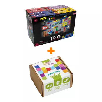 Настольная игра-сортер Досочки Сегена + Конструктор Huggy Wuggy 33 детали в ассортименте Набор