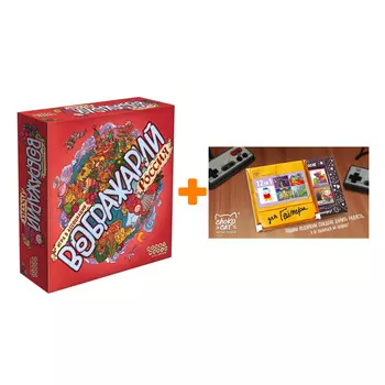 Настольная игра Воображарий Россия арт. 915281 + Шоколад Кэт 12 Для геймера 60г Набор