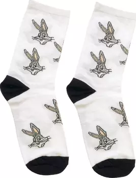Носки Looney Tunes – Кролик Багз (белые)