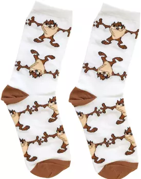 Носки Looney Tunes – Тасманский дьявол (белые)