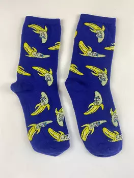 Носки Рик и Морти: Бананы (синие)