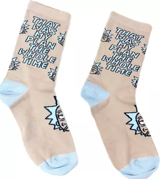 Носки Рик и Морти – That Was My Plan (серые)