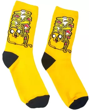 Носки Время приключений – Джейк с блинами (желтые)