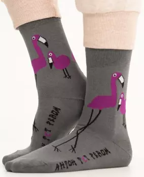 Носки Все обожают розовых фламинго