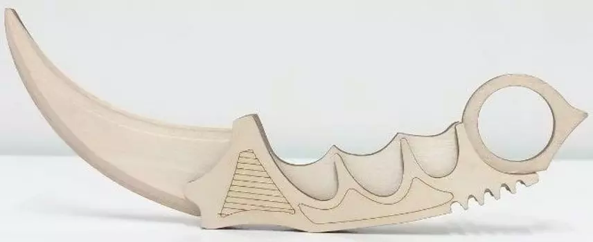 Оружие игровое нож Керамбит (деревянный)