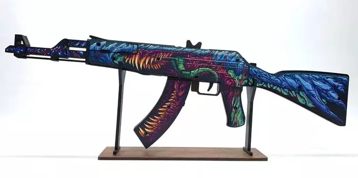 Оружие игровое / резинкострел автомат Калашникова АК-47 2 – Скоростной зверь (деревянный)