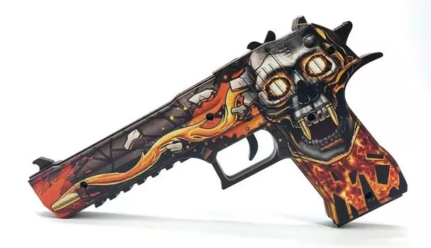 Оружие игровое / резинкострел пистолет Дезерт Игл 2 – Убийство подтверждено (деревянный)